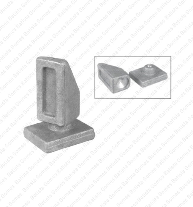 Pivot com placa inferior com esfera - A�O